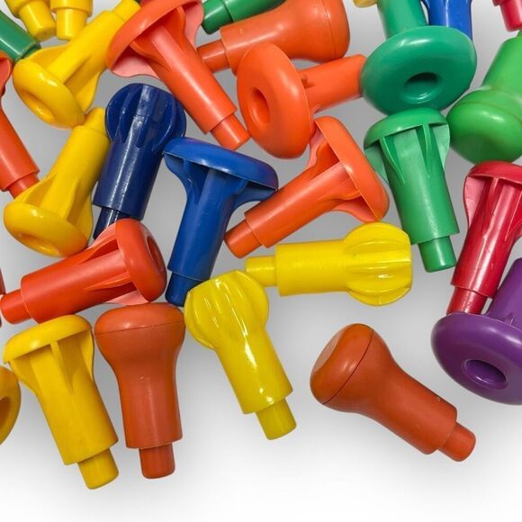Pegs Stacking Montessori Colorful Counting Math Manipulatives Plastic Lot of 35 - Picture 5 of 10